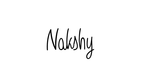 Nakshy stylish signature style. Best Handwritten Sign (Angelique-Rose-font-FFP) for my name. Handwritten Signature Collection Ideas for my name Nakshy. Nakshy signature style 5 images and pictures png