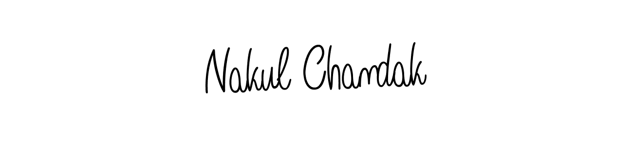 It looks lik you need a new signature style for name Nakul Chandak. Design unique handwritten (Angelique-Rose-font-FFP) signature with our free signature maker in just a few clicks. Nakul Chandak signature style 5 images and pictures png