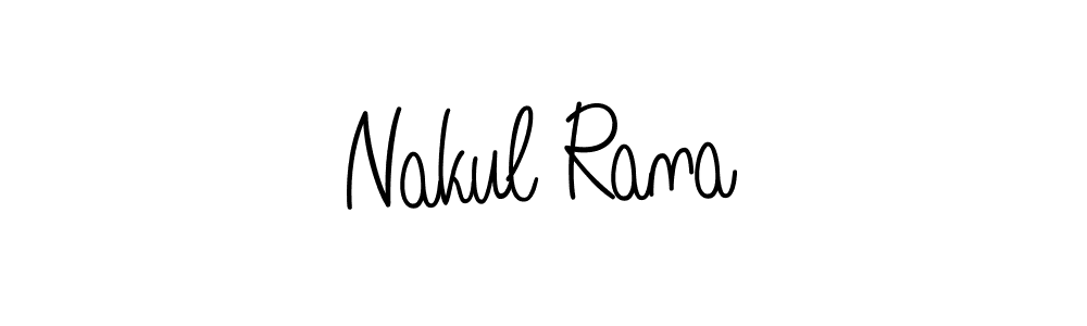 Make a beautiful signature design for name Nakul Rana. With this signature (Angelique-Rose-font-FFP) style, you can create a handwritten signature for free. Nakul Rana signature style 5 images and pictures png