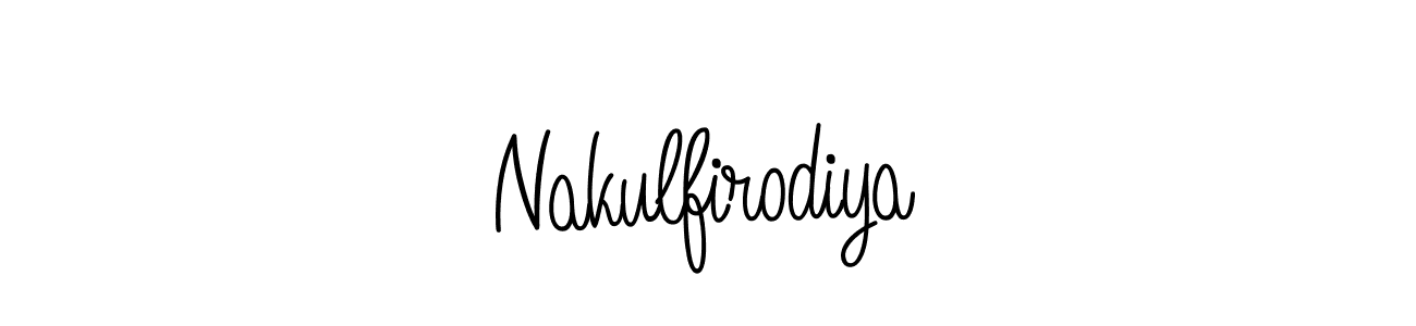 How to Draw Nakulfirodiya signature style? Angelique-Rose-font-FFP is a latest design signature styles for name Nakulfirodiya. Nakulfirodiya signature style 5 images and pictures png