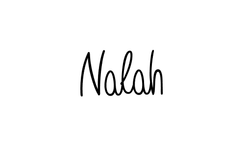 Use a signature maker to create a handwritten signature online. With this signature software, you can design (Angelique-Rose-font-FFP) your own signature for name Nalah. Nalah signature style 5 images and pictures png