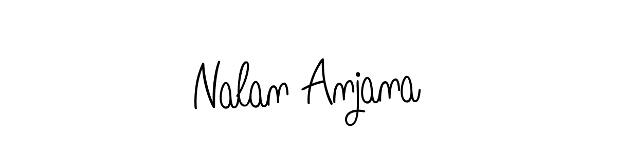 Make a beautiful signature design for name Nalan Anjana. Use this online signature maker to create a handwritten signature for free. Nalan Anjana signature style 5 images and pictures png