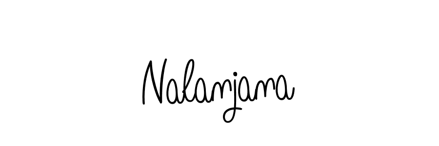 You should practise on your own different ways (Angelique-Rose-font-FFP) to write your name (Nalanjana) in signature. don't let someone else do it for you. Nalanjana signature style 5 images and pictures png