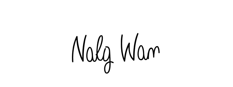 Make a beautiful signature design for name Nalg Wan. With this signature (Angelique-Rose-font-FFP) style, you can create a handwritten signature for free. Nalg Wan signature style 5 images and pictures png