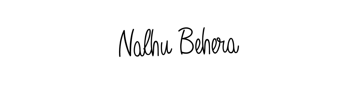 How to make Nalhu Behera name signature. Use Angelique-Rose-font-FFP style for creating short signs online. This is the latest handwritten sign. Nalhu Behera signature style 5 images and pictures png