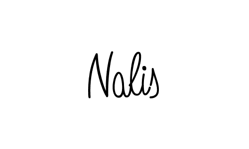 Design your own signature with our free online signature maker. With this signature software, you can create a handwritten (Angelique-Rose-font-FFP) signature for name Nalis. Nalis signature style 5 images and pictures png