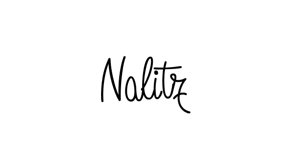 How to make Nalitz name signature. Use Angelique-Rose-font-FFP style for creating short signs online. This is the latest handwritten sign. Nalitz signature style 5 images and pictures png