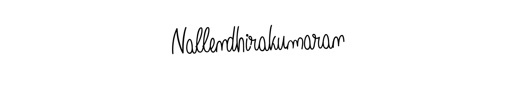 Use a signature maker to create a handwritten signature online. With this signature software, you can design (Angelique-Rose-font-FFP) your own signature for name Nallendhirakumaran. Nallendhirakumaran signature style 5 images and pictures png