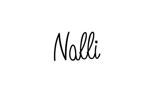 You should practise on your own different ways (Angelique-Rose-font-FFP) to write your name (Nalli) in signature. don't let someone else do it for you. Nalli signature style 5 images and pictures png