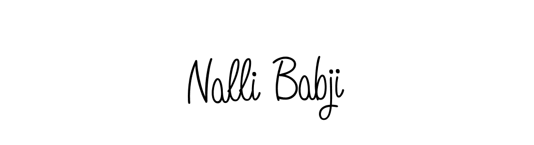 Design your own signature with our free online signature maker. With this signature software, you can create a handwritten (Angelique-Rose-font-FFP) signature for name Nalli Babji. Nalli Babji signature style 5 images and pictures png