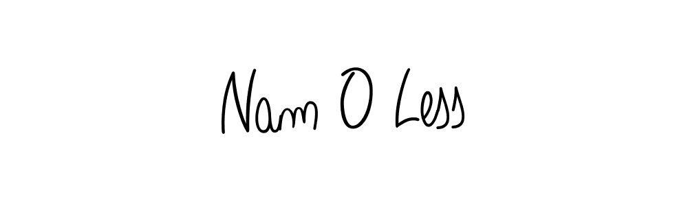 How to Draw Nam O Less signature style? Angelique-Rose-font-FFP is a latest design signature styles for name Nam O Less. Nam O Less signature style 5 images and pictures png