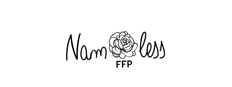 Best and Professional Signature Style for Nam0less. Angelique-Rose-font-FFP Best Signature Style Collection. Nam0less signature style 5 images and pictures png