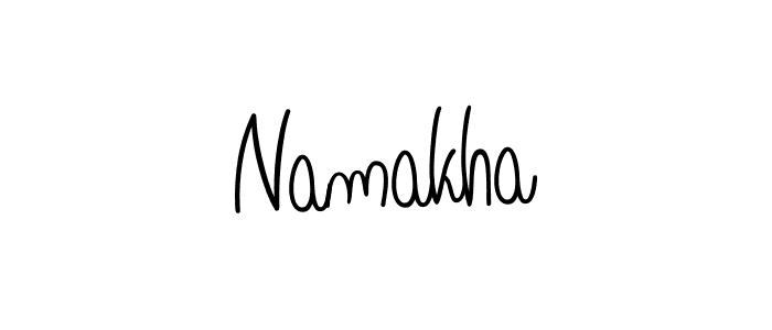 How to make Namakha name signature. Use Angelique-Rose-font-FFP style for creating short signs online. This is the latest handwritten sign. Namakha signature style 5 images and pictures png