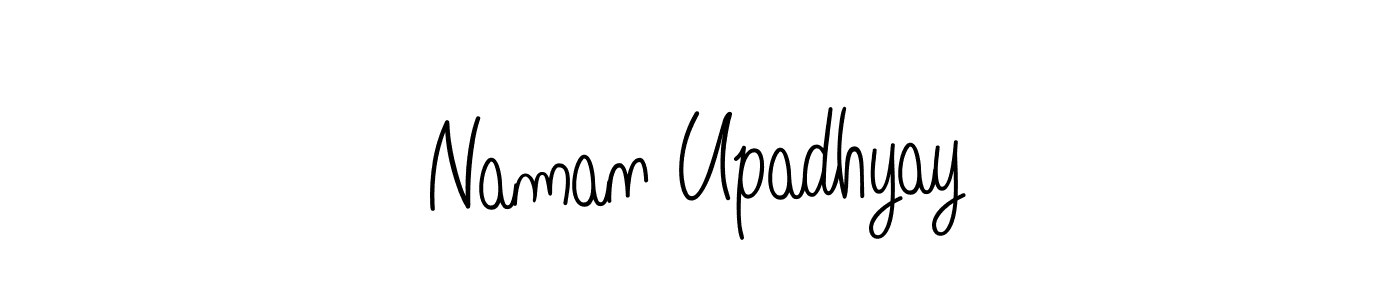 How to make Naman Upadhyay name signature. Use Angelique-Rose-font-FFP style for creating short signs online. This is the latest handwritten sign. Naman Upadhyay signature style 5 images and pictures png