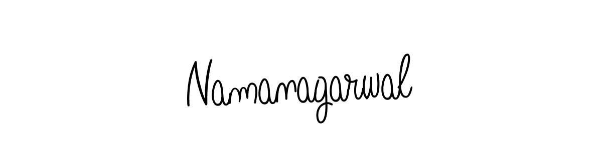 Namanagarwal stylish signature style. Best Handwritten Sign (Angelique-Rose-font-FFP) for my name. Handwritten Signature Collection Ideas for my name Namanagarwal. Namanagarwal signature style 5 images and pictures png