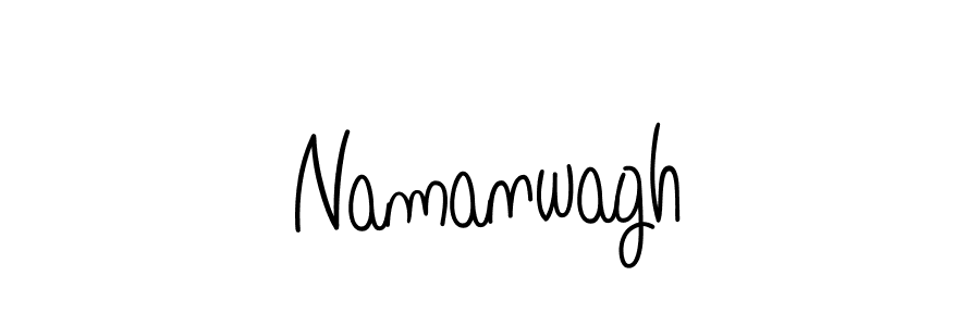 Make a beautiful signature design for name Namanwagh. With this signature (Angelique-Rose-font-FFP) style, you can create a handwritten signature for free. Namanwagh signature style 5 images and pictures png