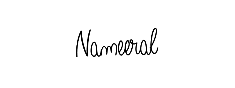 Make a beautiful signature design for name Nameeral. With this signature (Angelique-Rose-font-FFP) style, you can create a handwritten signature for free. Nameeral signature style 5 images and pictures png