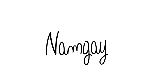 Namgay stylish signature style. Best Handwritten Sign (Angelique-Rose-font-FFP) for my name. Handwritten Signature Collection Ideas for my name Namgay. Namgay signature style 5 images and pictures png