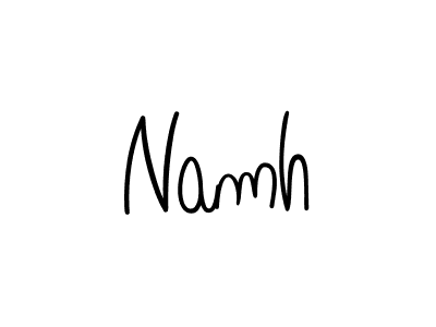 It looks lik you need a new signature style for name Namh. Design unique handwritten (Angelique-Rose-font-FFP) signature with our free signature maker in just a few clicks. Namh signature style 5 images and pictures png