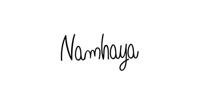 Best and Professional Signature Style for Namhaya. Angelique-Rose-font-FFP Best Signature Style Collection. Namhaya signature style 5 images and pictures png