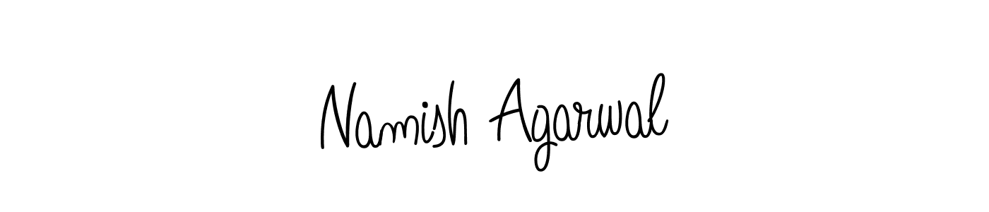 Create a beautiful signature design for name Namish Agarwal. With this signature (Angelique-Rose-font-FFP) fonts, you can make a handwritten signature for free. Namish Agarwal signature style 5 images and pictures png