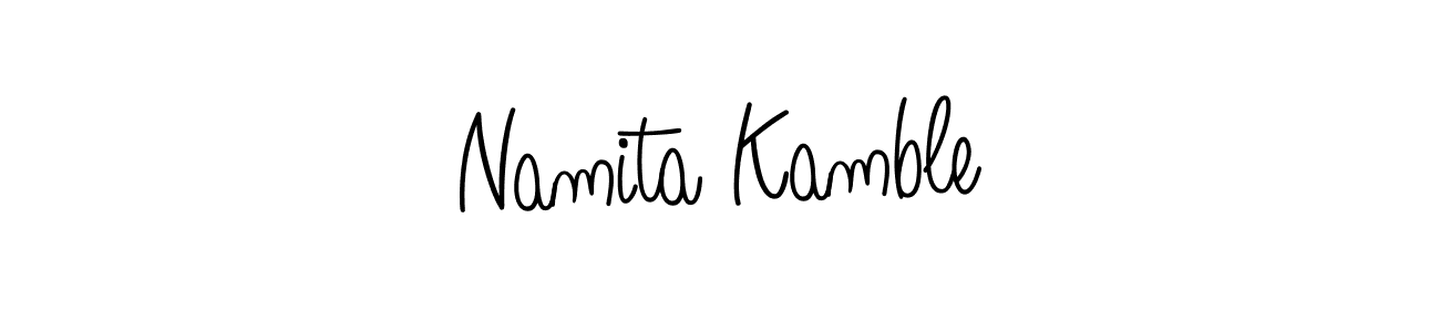 Angelique-Rose-font-FFP is a professional signature style that is perfect for those who want to add a touch of class to their signature. It is also a great choice for those who want to make their signature more unique. Get Namita Kamble name to fancy signature for free. Namita Kamble signature style 5 images and pictures png