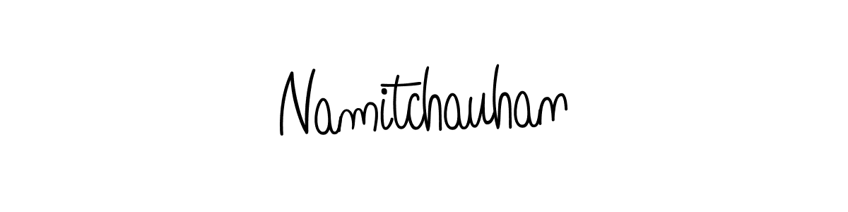 Also You can easily find your signature by using the search form. We will create Namitchauhan name handwritten signature images for you free of cost using Angelique-Rose-font-FFP sign style. Namitchauhan signature style 5 images and pictures png
