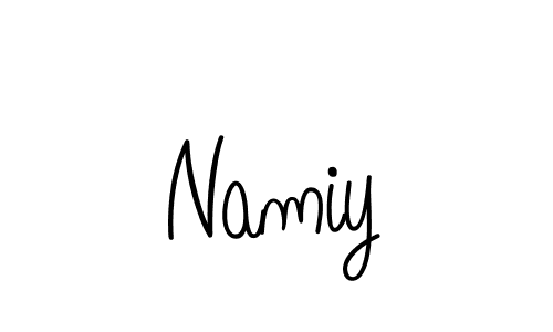 Also You can easily find your signature by using the search form. We will create Namiy name handwritten signature images for you free of cost using Angelique-Rose-font-FFP sign style. Namiy signature style 5 images and pictures png