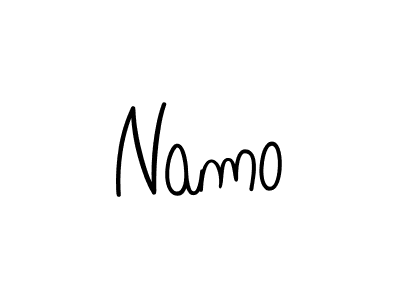 Namo stylish signature style. Best Handwritten Sign (Angelique-Rose-font-FFP) for my name. Handwritten Signature Collection Ideas for my name Namo. Namo signature style 5 images and pictures png