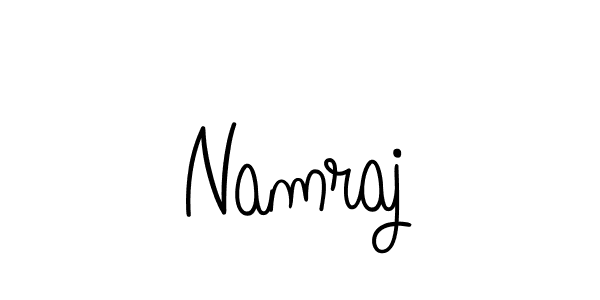 How to make Namraj name signature. Use Angelique-Rose-font-FFP style for creating short signs online. This is the latest handwritten sign. Namraj signature style 5 images and pictures png