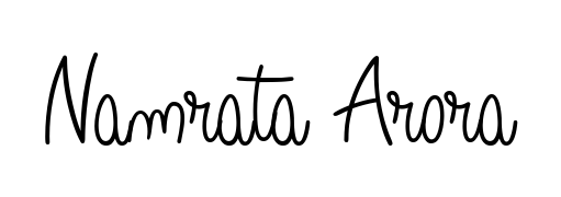 A timeless handwritten aesthetic for Namrata Arora. The Angelique-Rose-font-FFP font gives your signature a handcrafted feel with natural curves. Namrata Arora signature style 5 images and pictures png