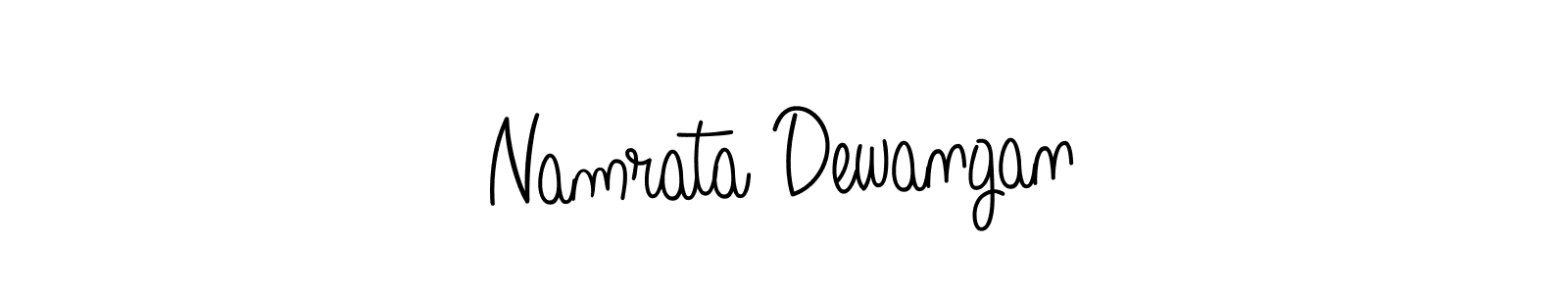 The best way (Angelique-Rose-font-FFP) to make a short signature is to pick only two or three words in your name. The name Namrata Dewangan include a total of six letters. For converting this name. Namrata Dewangan signature style 5 images and pictures png