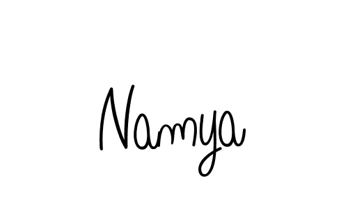 How to make Namya signature? Angelique-Rose-font-FFP is a professional autograph style. Create handwritten signature for Namya name. Namya signature style 5 images and pictures png