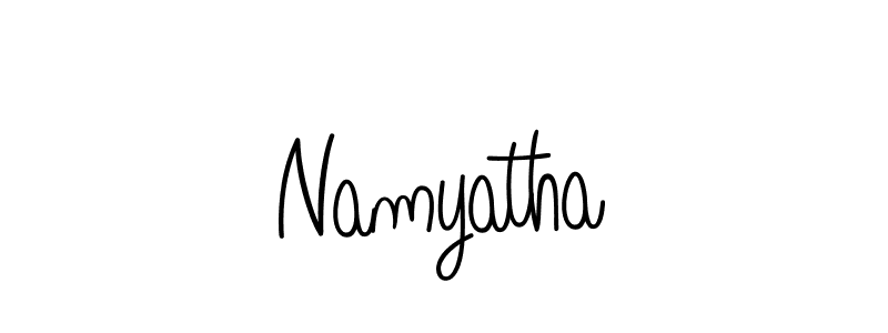 Also we have Namyatha name is the best signature style. Create professional handwritten signature collection using Angelique-Rose-font-FFP autograph style. Namyatha signature style 5 images and pictures png