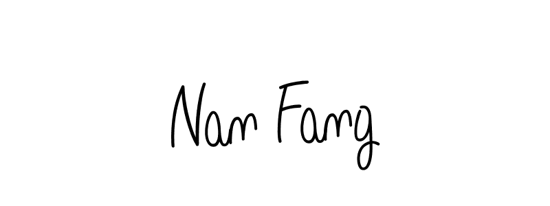 Nan Fang stylish signature style. Best Handwritten Sign (Angelique-Rose-font-FFP) for my name. Handwritten Signature Collection Ideas for my name Nan Fang. Nan Fang signature style 5 images and pictures png