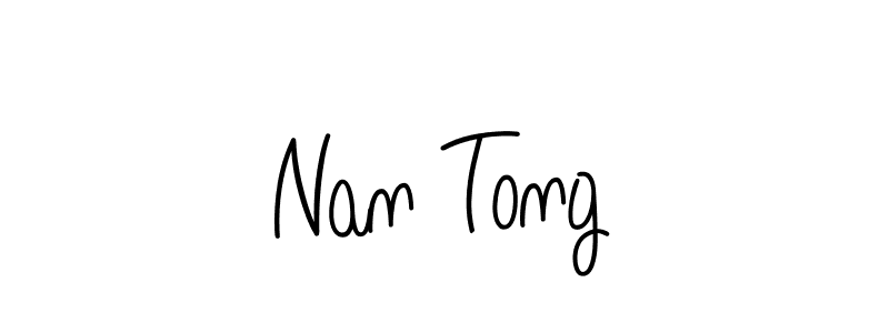 Make a beautiful signature design for name Nan Tong. With this signature (Angelique-Rose-font-FFP) style, you can create a handwritten signature for free. Nan Tong signature style 5 images and pictures png