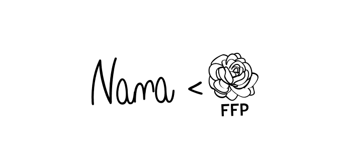 Make a beautiful signature design for name Nana <3. Use this online signature maker to create a handwritten signature for free. Nana <3 signature style 5 images and pictures png