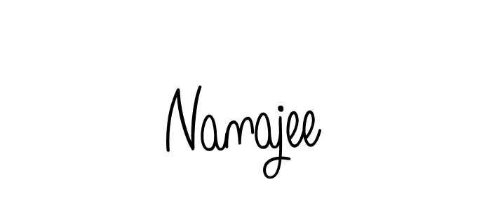 Nanajee stylish signature style. Best Handwritten Sign (Angelique-Rose-font-FFP) for my name. Handwritten Signature Collection Ideas for my name Nanajee. Nanajee signature style 5 images and pictures png