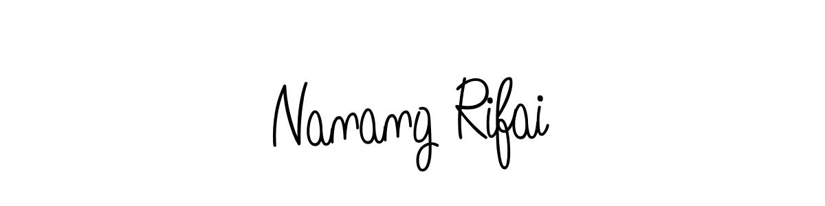 It looks lik you need a new signature style for name Nanang Rifai. Design unique handwritten (Angelique-Rose-font-FFP) signature with our free signature maker in just a few clicks. Nanang Rifai signature style 5 images and pictures png