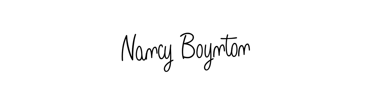 Create a beautiful signature design for name Nancy Boynton. With this signature (Angelique-Rose-font-FFP) fonts, you can make a handwritten signature for free. Nancy Boynton signature style 5 images and pictures png