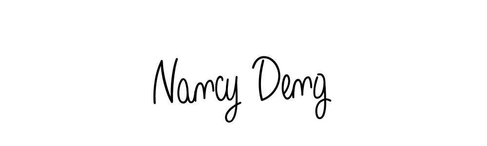 The best way (Angelique-Rose-font-FFP) to make a short signature is to pick only two or three words in your name. The name Nancy Deng include a total of six letters. For converting this name. Nancy Deng signature style 5 images and pictures png