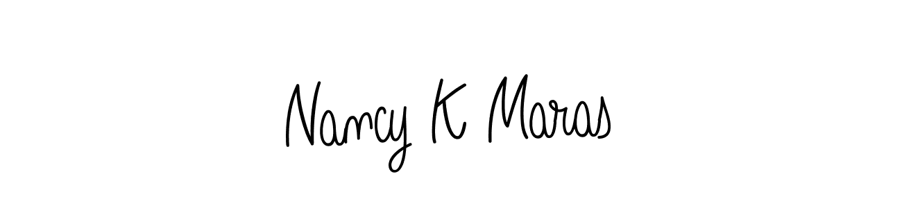 Angelique-Rose-font-FFP is a professional signature style that is perfect for those who want to add a touch of class to their signature. It is also a great choice for those who want to make their signature more unique. Get Nancy K Maras name to fancy signature for free. Nancy K Maras signature style 5 images and pictures png