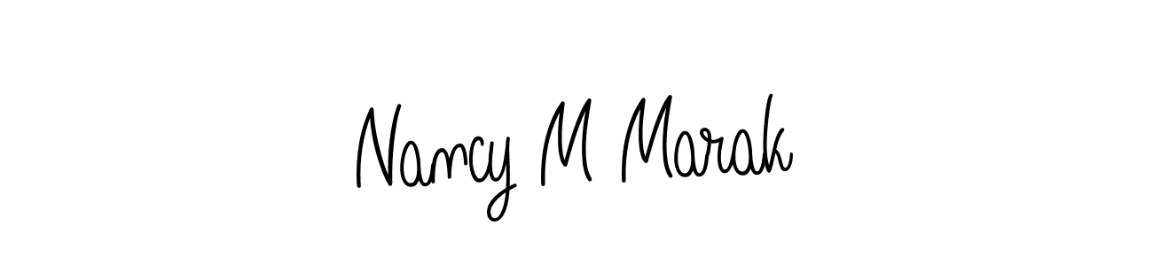 This is the best signature style for the Nancy M Marak name. Also you like these signature font (Angelique-Rose-font-FFP). Mix name signature. Nancy M Marak signature style 5 images and pictures png