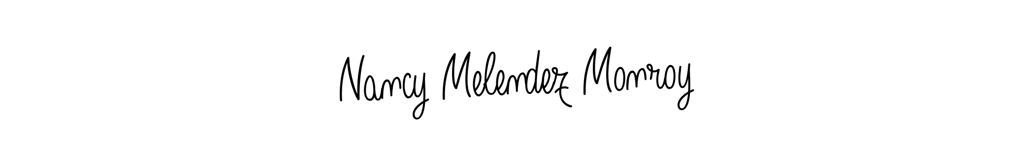 Angelique-Rose-font-FFP is a professional signature style that is perfect for those who want to add a touch of class to their signature. It is also a great choice for those who want to make their signature more unique. Get Nancy Melendez Monroy name to fancy signature for free. Nancy Melendez Monroy signature style 5 images and pictures png