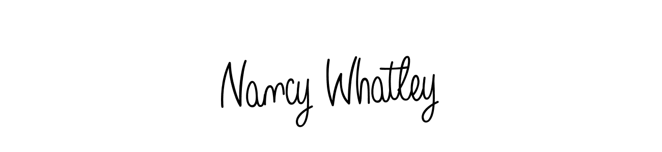 Nancy Whatley stylish signature style. Best Handwritten Sign (Angelique-Rose-font-FFP) for my name. Handwritten Signature Collection Ideas for my name Nancy Whatley. Nancy Whatley signature style 5 images and pictures png