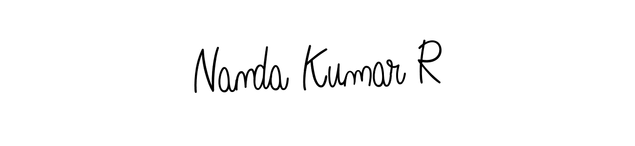 Similarly Angelique-Rose-font-FFP is the best handwritten signature design. Signature creator online .You can use it as an online autograph creator for name Nanda Kumar R. Nanda Kumar R signature style 5 images and pictures png