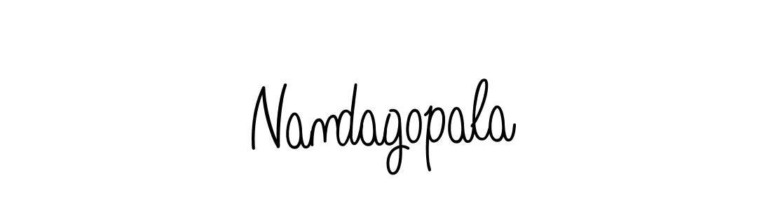 The best way (Angelique-Rose-font-FFP) to make a short signature is to pick only two or three words in your name. The name Nandagopala include a total of six letters. For converting this name. Nandagopala signature style 5 images and pictures png