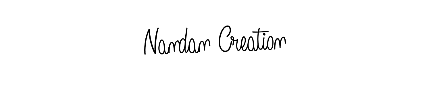 How to Draw Nandan Creation signature style? Angelique-Rose-font-FFP is a latest design signature styles for name Nandan Creation. Nandan Creation signature style 5 images and pictures png