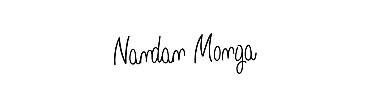 Check out images of Autograph of Nandan Monga name. Actor Nandan Monga Signature Style. Angelique-Rose-font-FFP is a professional sign style online. Nandan Monga signature style 5 images and pictures png