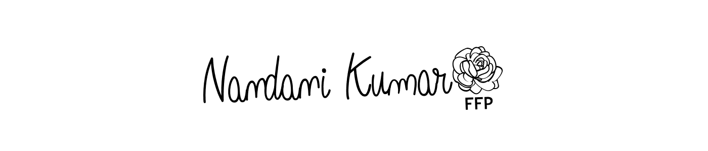 Similarly Angelique-Rose-font-FFP is the best handwritten signature design. Signature creator online .You can use it as an online autograph creator for name Nandani Kumar8. Nandani Kumar8 signature style 5 images and pictures png